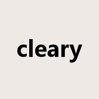 cleary是什么意思
