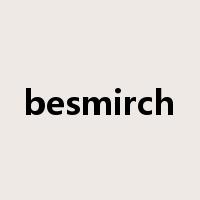besmirch是什么意思