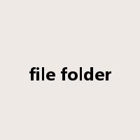 file folder是什么意思