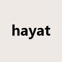 hayat是什么意思