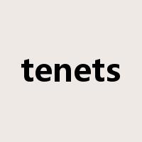 tenets是什么意思