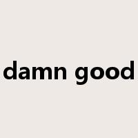 damn good是什么意思