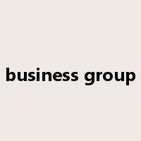 business group是什么意思