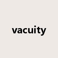 vacuity是什么意思