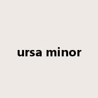 ursa minor是什么意思