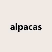 alpacas是什么意思