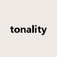 tonality是什么意思