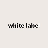 white label是什么意思