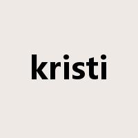 kristi是什么意思