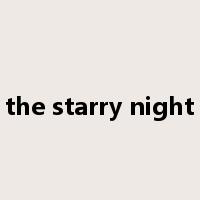the starry night是什么意思