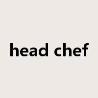 head chef是什么意思
