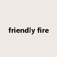 friendly fire是什么意思