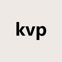 kvp是什么意思