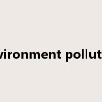 environment pollution是什么意思