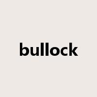 bullock是什么意思