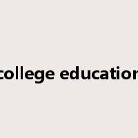 college education是什么意思