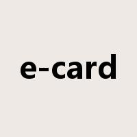e-card是什么意思