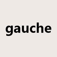 gauche是什么意思