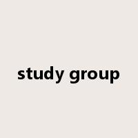 study group是什么意思
