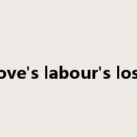 love's labour's lost是什么意思
