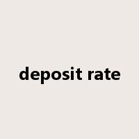 deposit rate是什么意思