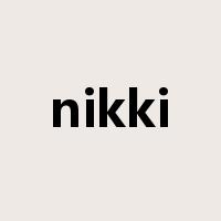 nikki是什么意思