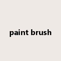 paint brush是什么意思
