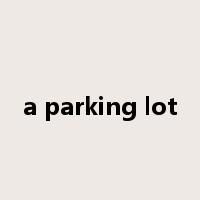 a parking lot是什么意思