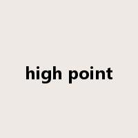 high point是什么意思