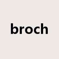 broch是什么意思