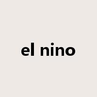 el nino是什么意思