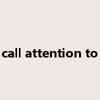 call attention to是什么意思