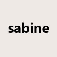 sabine是什么意思
