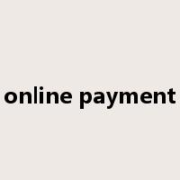 online payment是什么意思