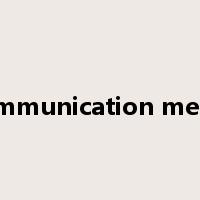 communication media是什么意思
