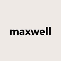 maxwell是什么意思