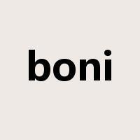 boni是什么意思