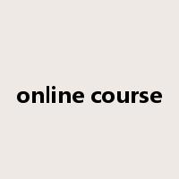 online course是什么意思