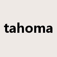 tahoma是什么意思