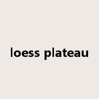 loess plateau是什么意思