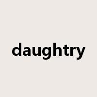 daughtry是什么意思