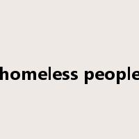 homeless people是什么意思