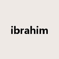 ibrahim是什么意思