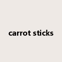carrot sticks是什么意思