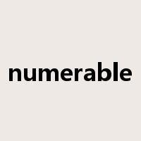 numerable是什么意思