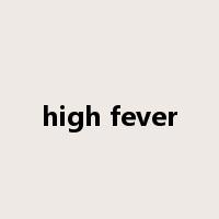 high fever是什么意思