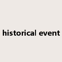 historical event是什么意思