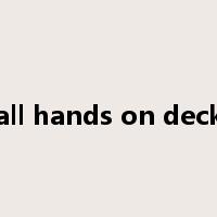 all hands on deck是什么意思