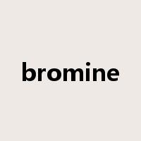 bromine是什么意思