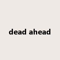 dead ahead是什么意思